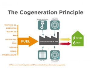 Co-generation advantages, application of cogeneration