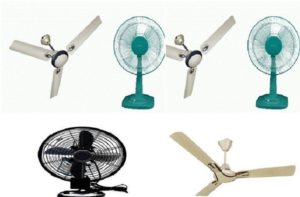 Difference between table fan and ceiling fan